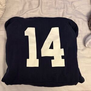 Brandy Melville Navy Blue Hoodie with White Number
